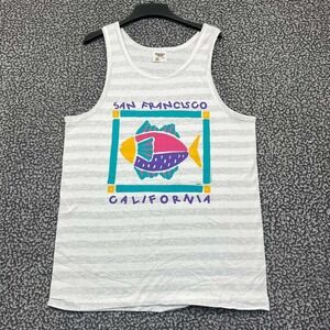 Vintage San Francisco California Shirt Men L Tennessee River Cotton Deadstock
